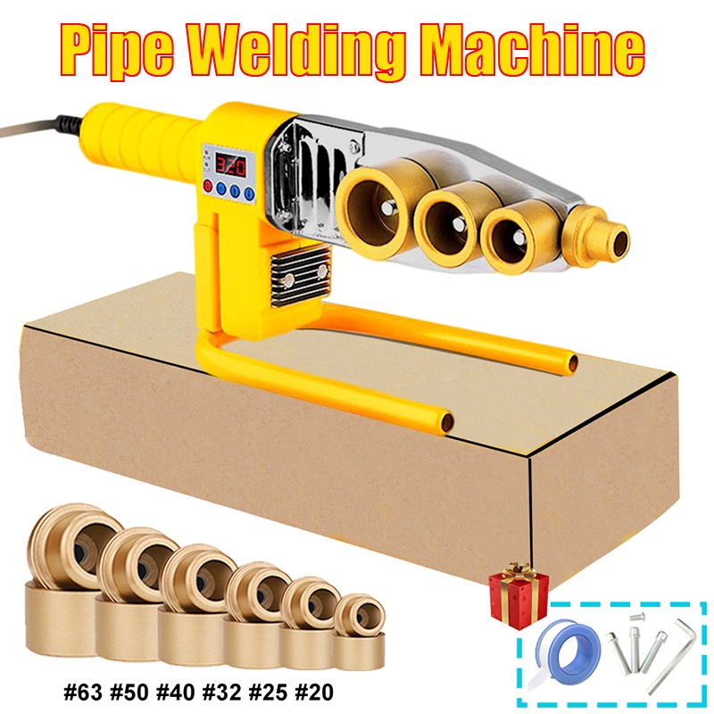 Pipe Freeze Spray - 600/800/1000 ワットパイプ溶接機パイプはんだごてプラスチック溶接 PB/PP/PE/PPR パイプ加熱ホットメルトツール 63/32 タイプ