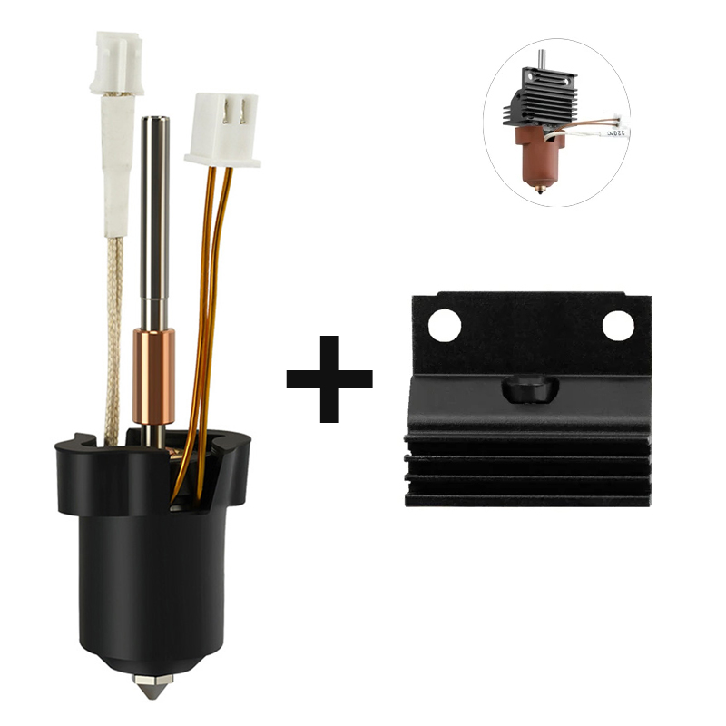 Creality Printer K1 - Creality K1C/K1 Maxホットエンドクイックスワップセラミック加熱ブロックキット K1 SEホットエンドハイフロープリントヘッド3Dプリンター部品用