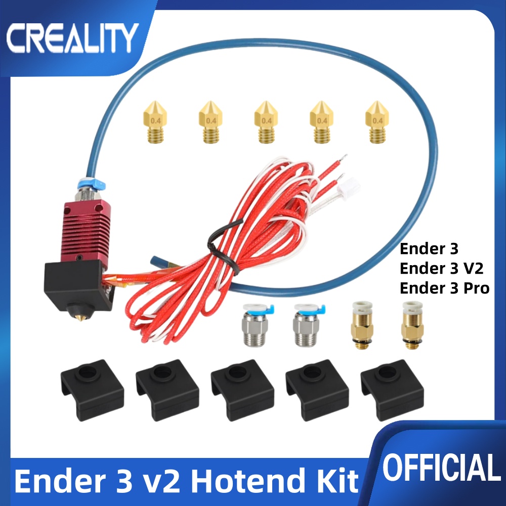 Creality Printer K1 - ホットエンドアップグレード,Creality ender 3 pro/ender 3 v2用のPTFEチューブ付き押出機,ホットエンドキット