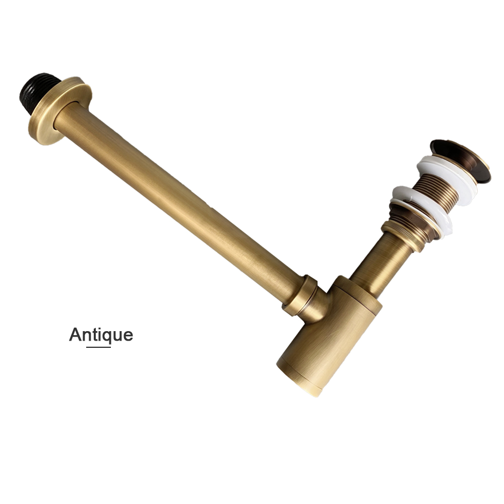 浴室のシンクボトルトラップ洗面器廃棄物サイフォンパイプキット - Drain Pipe Clip のレビューと価格
